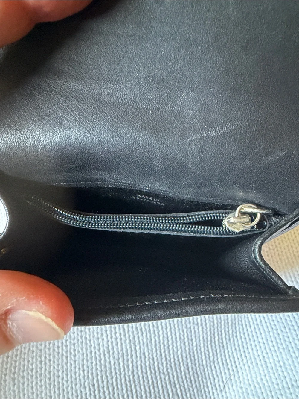 Coach Vintage 7219 Black Leather Multifunction Snap Wallet Key Ring